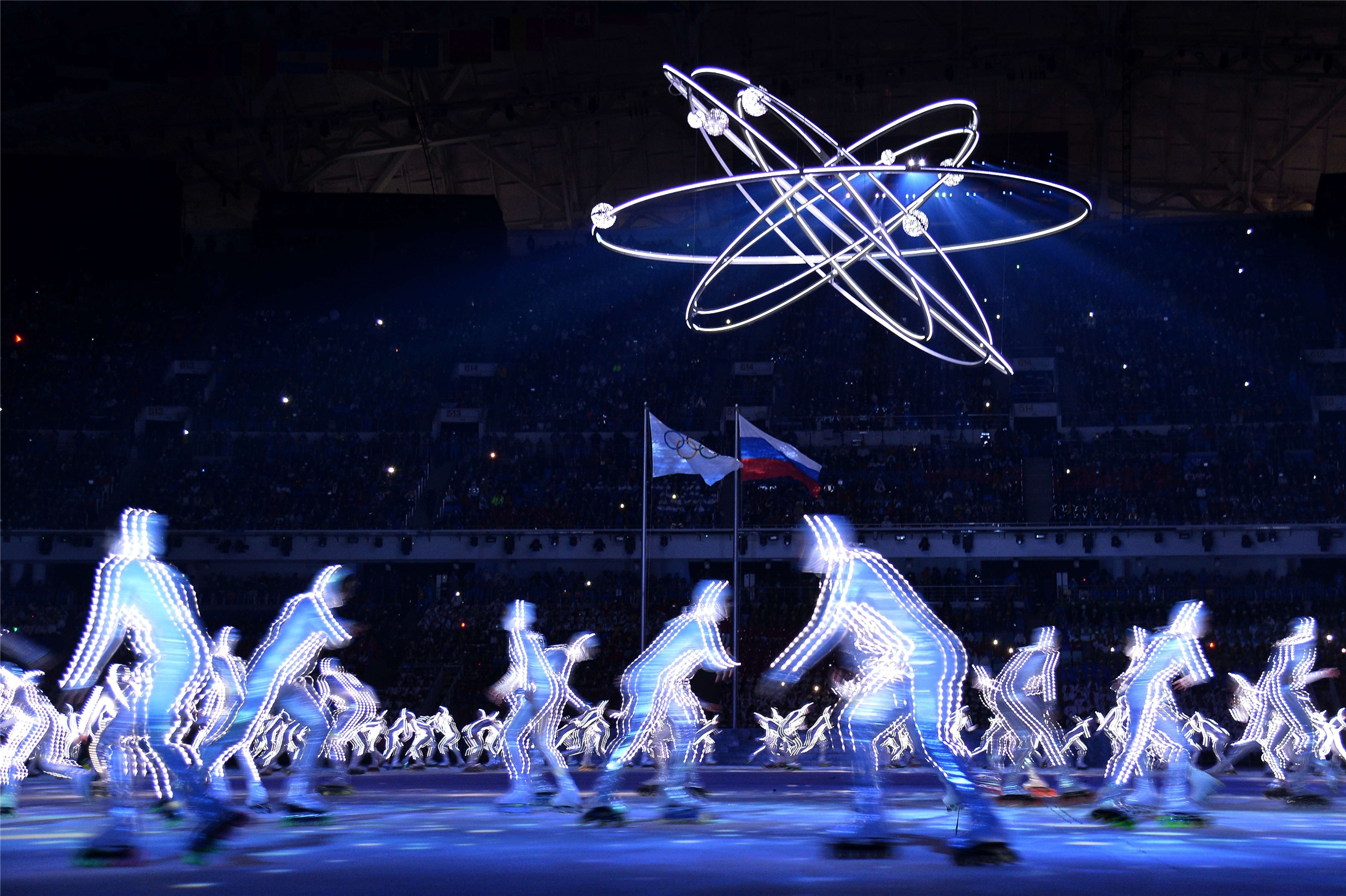 Церемония открытия игр сочи. Открытие олимпиады в Сочи 2014. Олимпийская церемония открытия Сочи 2014 года.